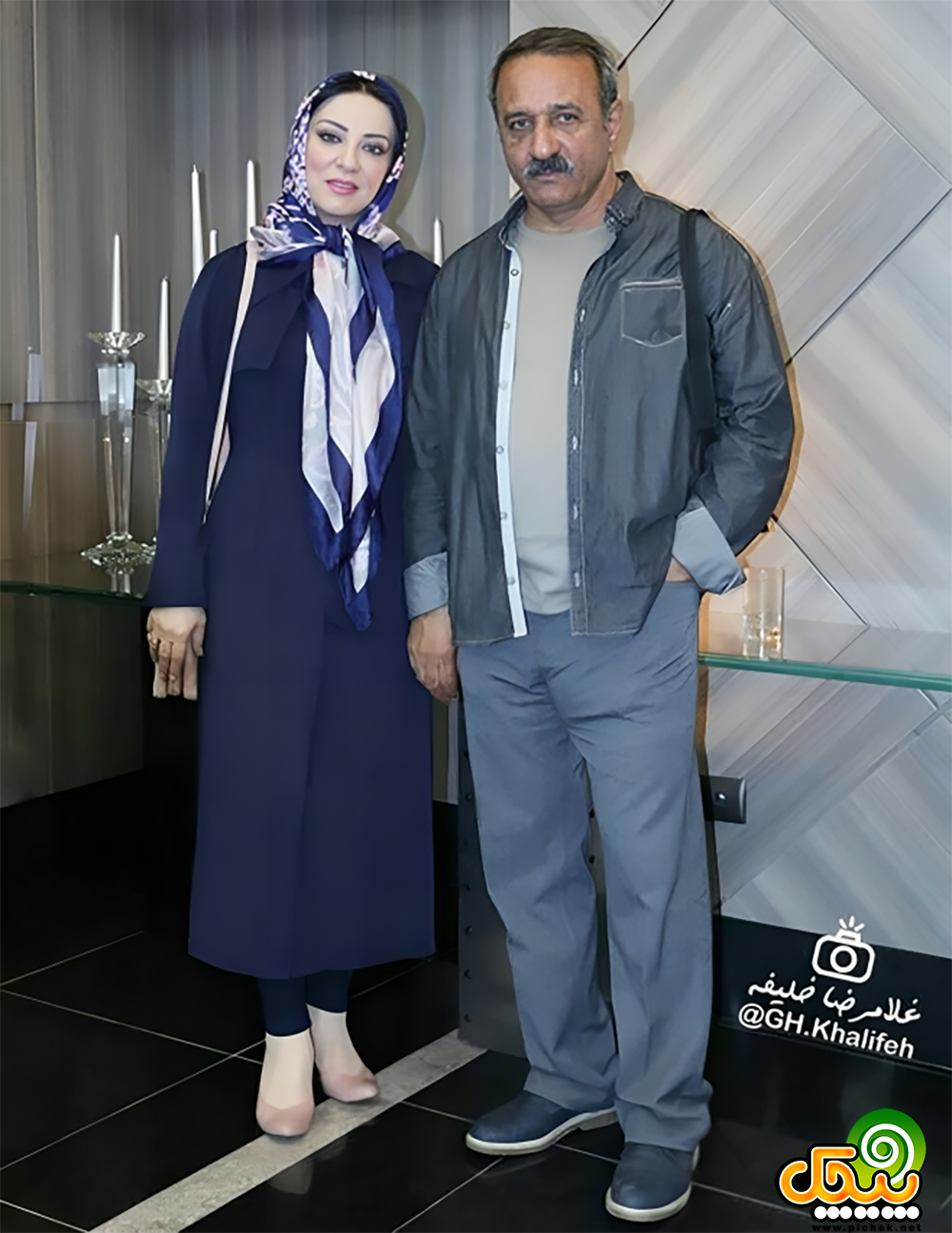 علی اوسیوند و همسر