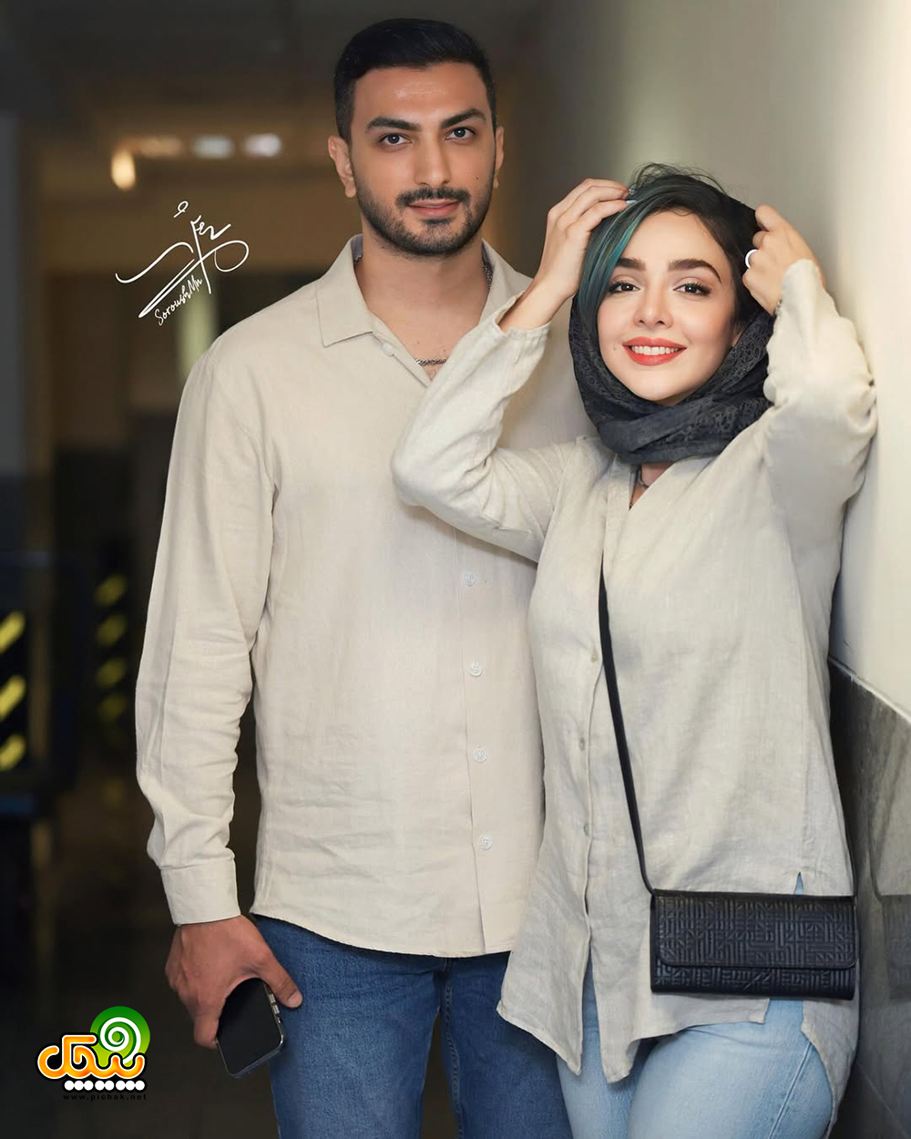 المیرا دهقانی و همسرش
