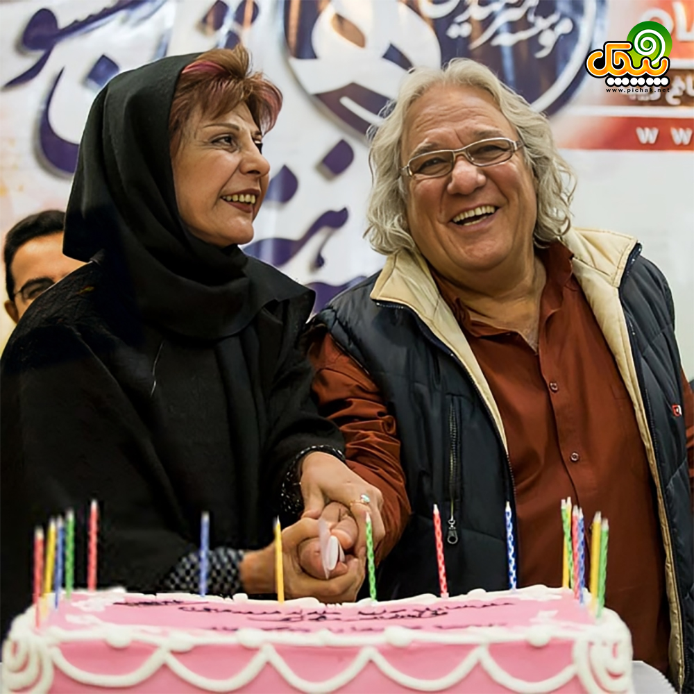 جمشید جهانزاده و همسر