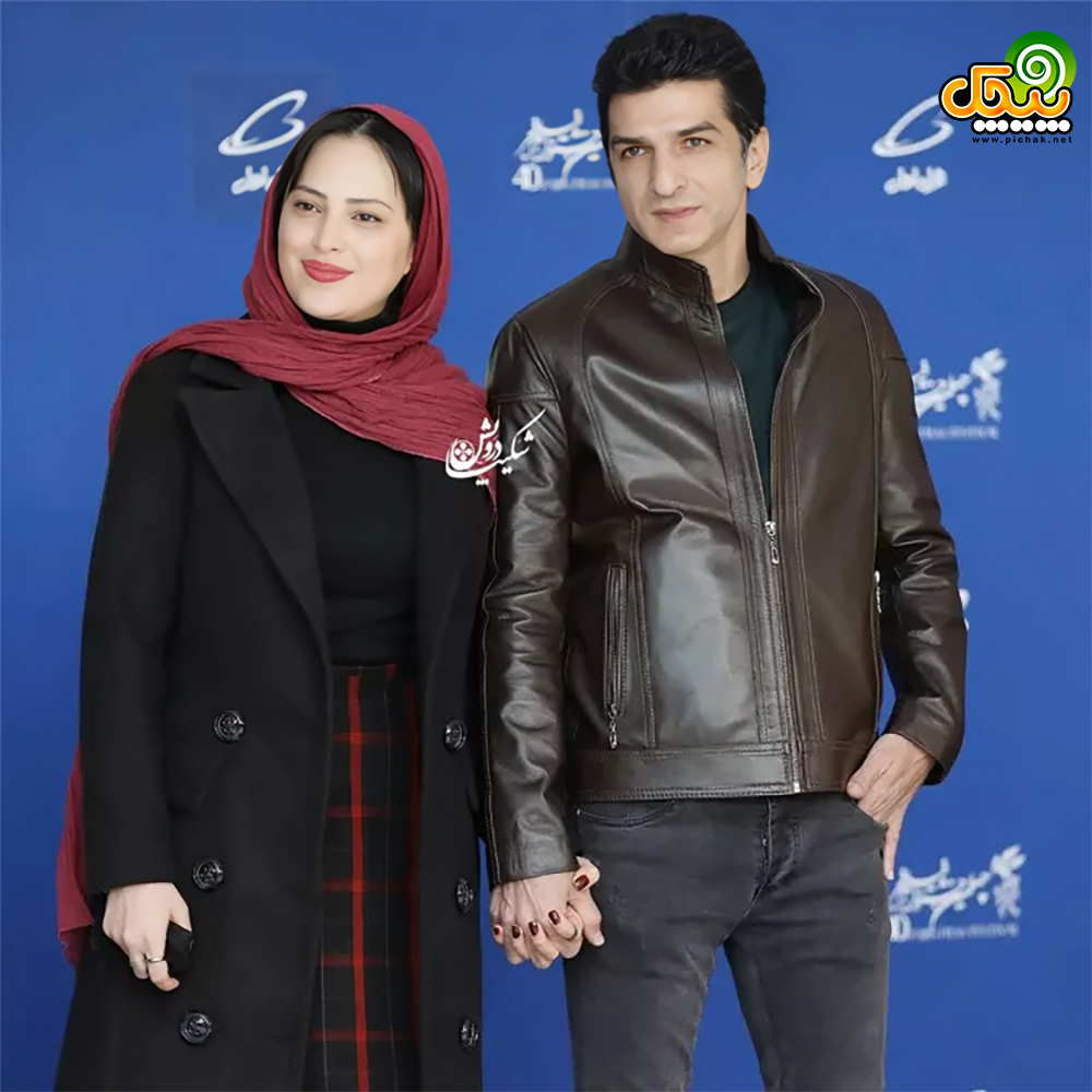 مهدی صباغی و همسرش