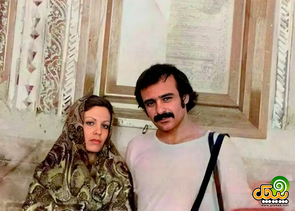 رضا بابک و همسرش